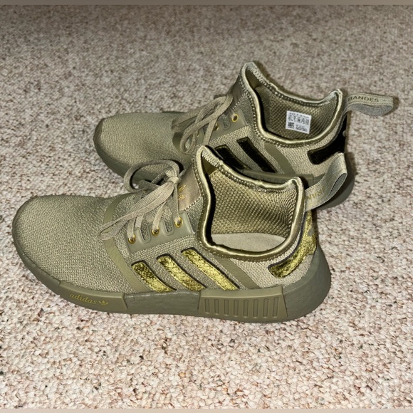 ADIDAS NMD_R1 ORBIT GREEN VELVET GOLD - Picture 2 of 7